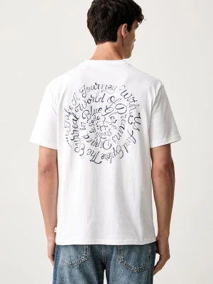 Scotch & Soda T-shirt męski bawełniany biały