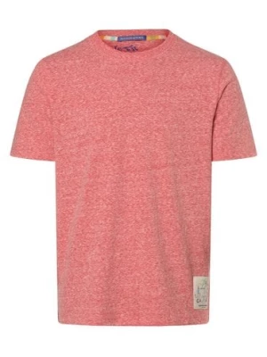 Scotch & Soda T-shirt męski Mężczyźni różowy|czerwony marmurkowy,