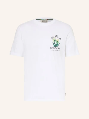 Scotch & Soda T-Shirt weiss biały
