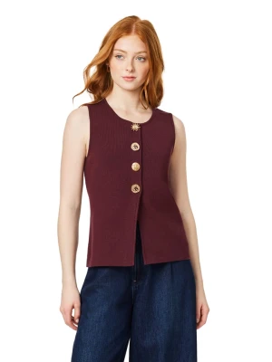 Scotch & Soda Top dzianinowy w kolorze bordowym rozmiar: L