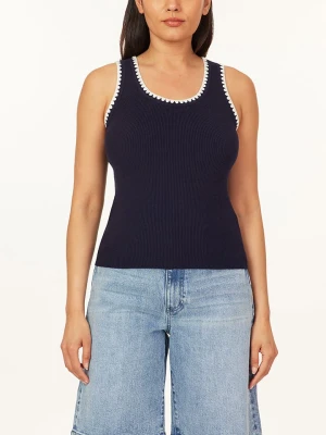 Scotch & Soda Top w kolorze granatowo-białym rozmiar: XS