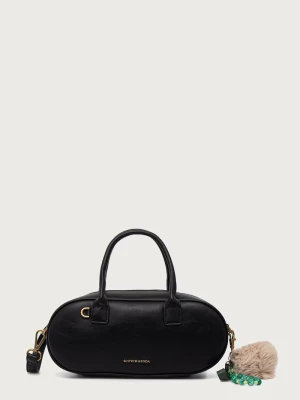 Scotch & Soda torebka bagietka z imitacji skóry czarny