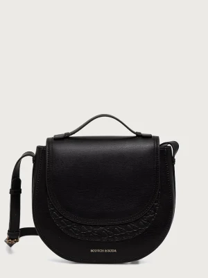 Scotch & Soda torebka crossbody damska z imitacji skóry czarny