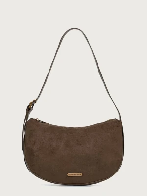 Scotch & Soda torebka hobo damska z imitacji zamszu zielony