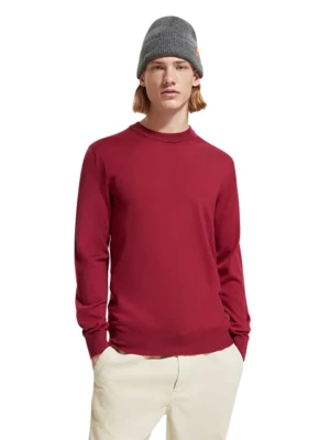 Scotch & Soda Wełniany sweter w kolorze czerwonym rozmiar: S