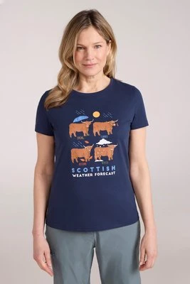 Scottish Weather — koszulka damska - Navy Mountain Warehouse