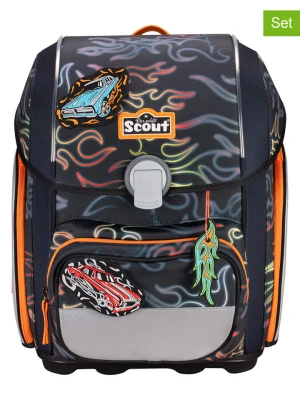 Scout 5-częściowy zestaw szkolny "Genius Set Safety Light - Flames" rozmiar: onesize