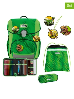 Scout 5-częściowy zestaw szkolny "Neo Set - Dino Rex" - 30 x 38 x 27 cm rozmiar: onesize zielony