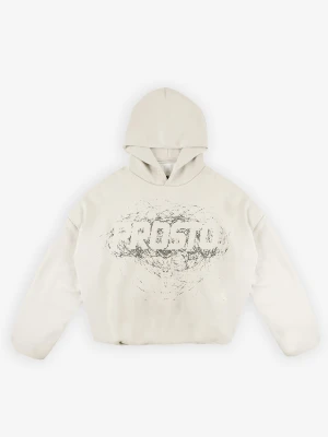 Scriber bluza z kapturem beżowa Prosto