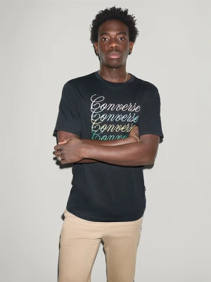 Scripted Echo T-Shirt Converse Converse Czarny