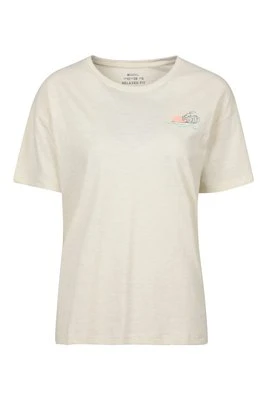 Sea Circle koszulka damska z nadrukiem luźny krój - Beige Mountain Warehouse