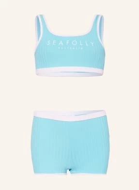 Seafolly Bikini Bustier Essentials blau