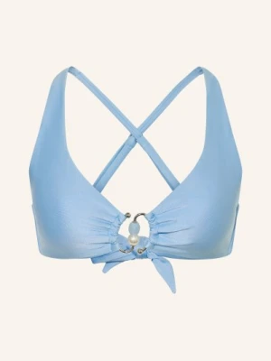 Seafolly Bralette Bikini Palermo Z Ozdobnymi Perełkami blau