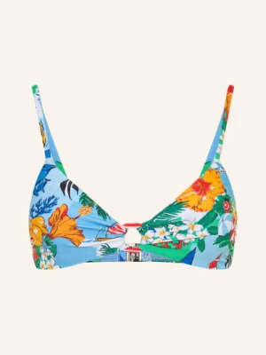 Seafolly Bralette Bikini Top Viva Vacation blau