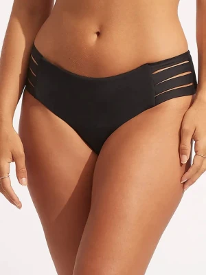 Seafolly figi kąpielowe damskie Multi Strap Hipster czarny