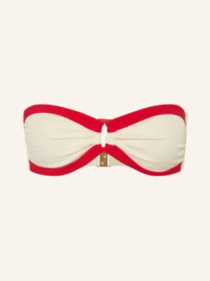 Seafolly Góra Bikini Typu Bandeau Bandwave weiss