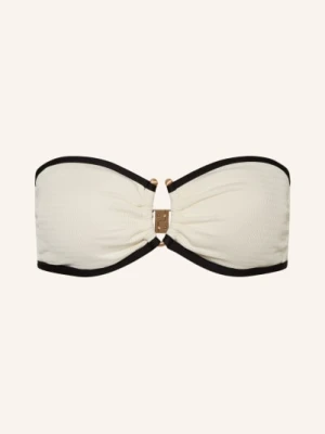 Seafolly Góra Bikini Typu Bandeau Beach Bound weiss