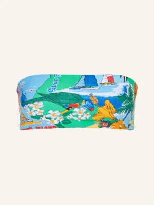 Seafolly Góra Bikini Typu Bandeau Viva Vacation blau