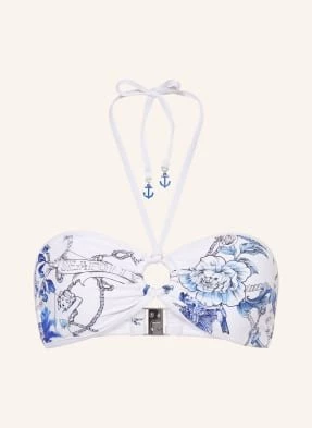 Seafolly Góra Od Bikini Bandeau Ahoy weiss