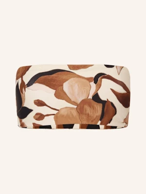 Seafolly Góra Od Bikini Bandeau Secret Garden Dwustronna schwarz