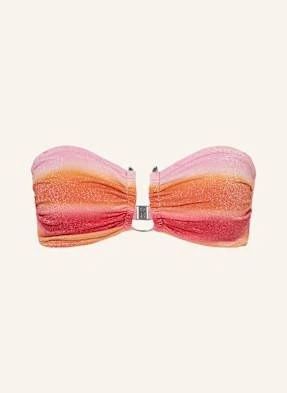 Seafolly Góra Od Bikini Bandeau Spectrum Z Błyszczącą Przędzą pink