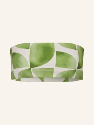 Seafolly Góra Od Bikini Bandeau Sunray Dwustronna gruen