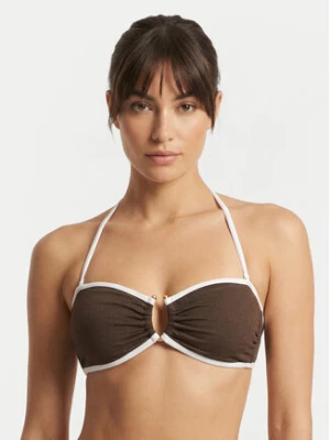 Seafolly Góra od bikini Beach Bound 31283-072 Brązowy