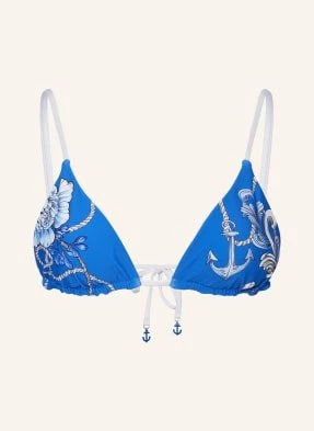 Seafolly Góra Od Bikini Trójkątnego Ahoy Dwustronna blau