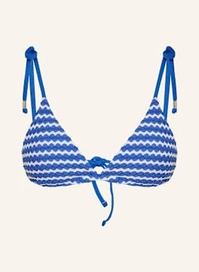 Seafolly Góra Od Bikini Trójkątnego Mesh Effect blau