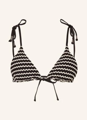 Seafolly Góra Od Bikini Trójkątnego Mesh Effect schwarz