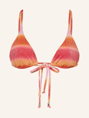 Seafolly Góra Od Bikini Trójkątnego Spectrum Z Błyszczącą Przędzą pink