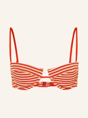 Seafolly Góra Od Bikini Z Fiszbinami Horizons rot beżowy