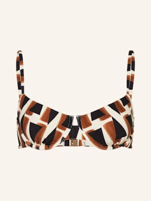 Seafolly Góra Od Bikini Z Fiszbinami Secret Garden schwarz