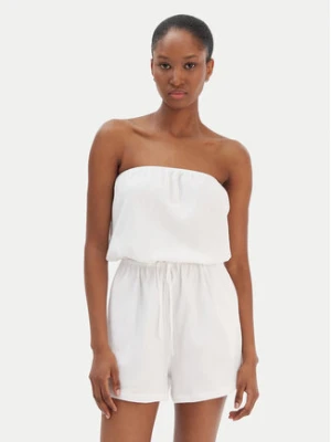 Seafolly Kombinezon Crinkle 55537-PS Biały Regular Fit