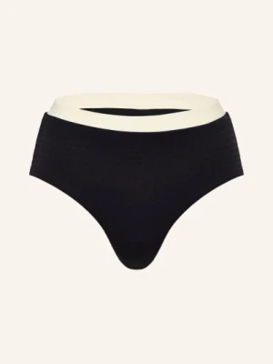 Seafolly Majtki Bikini Z Wysokim Stanem Bandwave schwarz