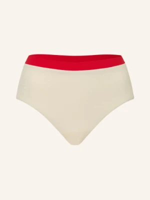 Seafolly Majtki Bikini Z Wysokim Stanem Bandwave weiss