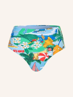 Seafolly Majtki Bikini Z Wysokim Stanem Viva Vacation blau
