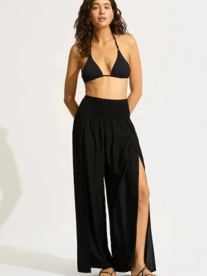 Seafolly spodnie damskie z wiskozy Shirred Waist Wrap