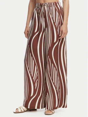 Seafolly Spodnie materiałowe Coastline 55541-PA Brązowy Wide Leg