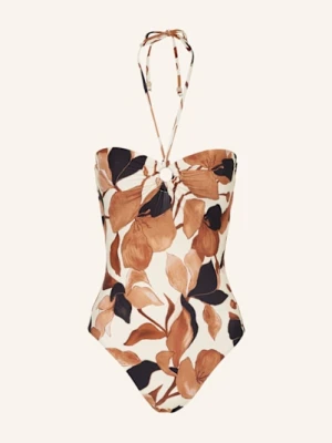 Seafolly Strój Kąpielowy Bandeau Secret Garden schwarz czarny
