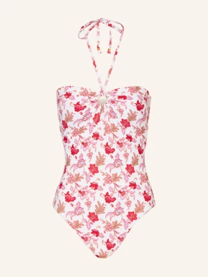 Seafolly Strój Kąpielowy Bandeau Summer Chintz rosa różowy