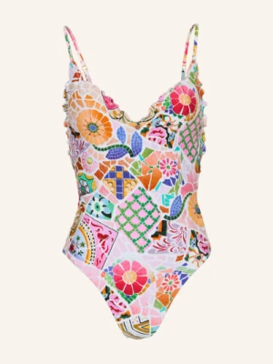 Seafolly Strój Kąpielowy Beach Bohème pink