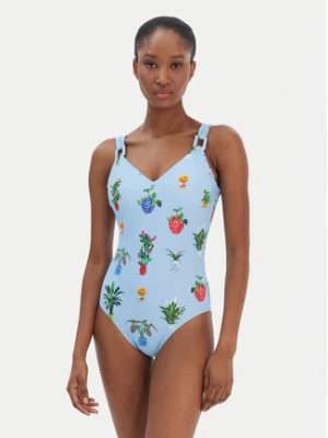 Seafolly Strój kąpielowy Playa Bonita 11098DD287 Błękitny