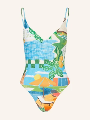 Seafolly Strój Kąpielowy Sunset blau beżowy