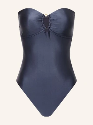 Seafolly Strój Kąpielowy Typu Bandeau Belle blau NIEBIESKI
