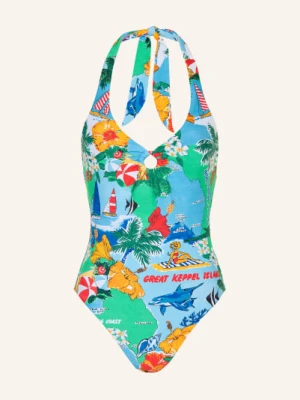 Seafolly Strój Kąpielowy Z Wiązaniem Na Szyi Viva Vacation blau