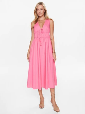 Seafolly Sukienka letnia Sunbreak Poplin 54878-DR Różowy Regular Fit