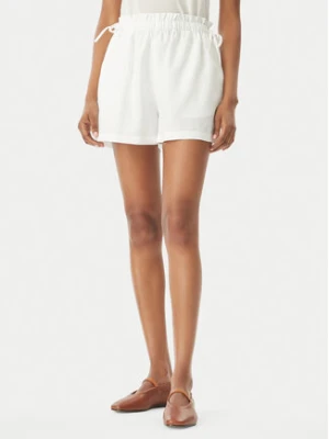 Seafolly Szorty materiałowe Beach Edit 55721-SH Biały Relaxed Fit