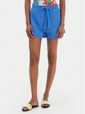 Seafolly Szorty materiałowe Crinkle 55429-SH Niebieski Regular Fit