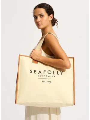 Seafolly Torba plażowa w kolorze kremowym - szer. 48 cm rozmiar: onesize